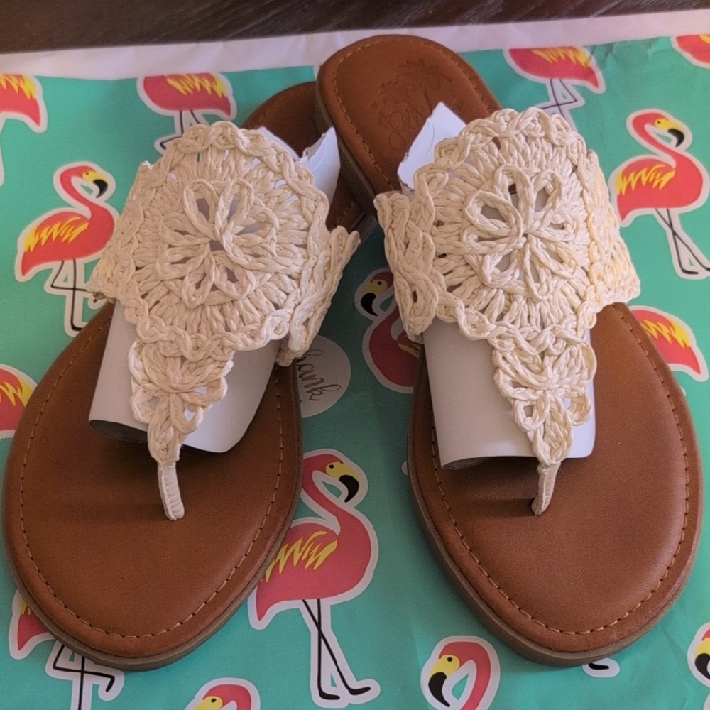 Jellypop Brown Leather Sandals